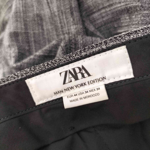 ザラ ZARA テクスチャー パンツ スラックス メンズ EUR:44-46