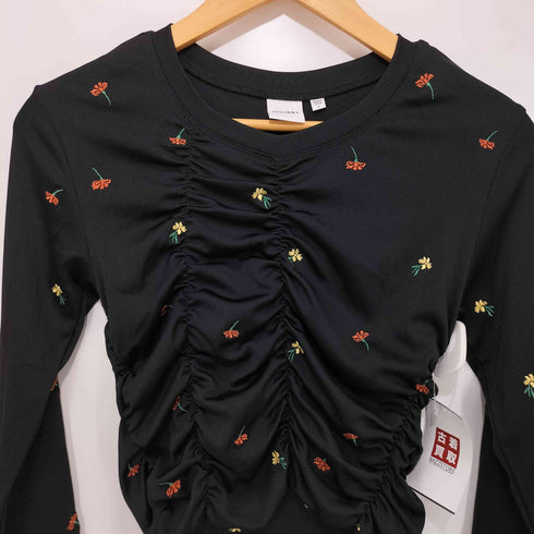 マウジー moussy FLORAL RANDOM GATHER LS Tシャツ レディース FREE
