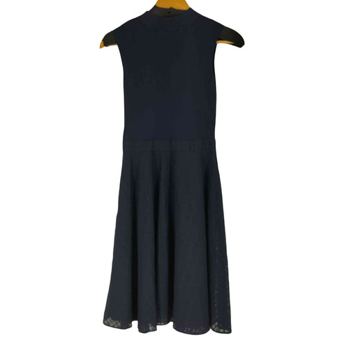 ブルーレーベルクレストブリッジ BLUE LABEL CRESTBRIDGE チェック切替 ノースリーブワンピース レディース 36