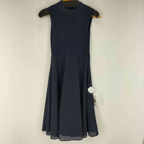 ブルーレーベルクレストブリッジ BLUE LABEL CRESTBRIDGE チェック切替 ノースリーブワンピース レディース 36
