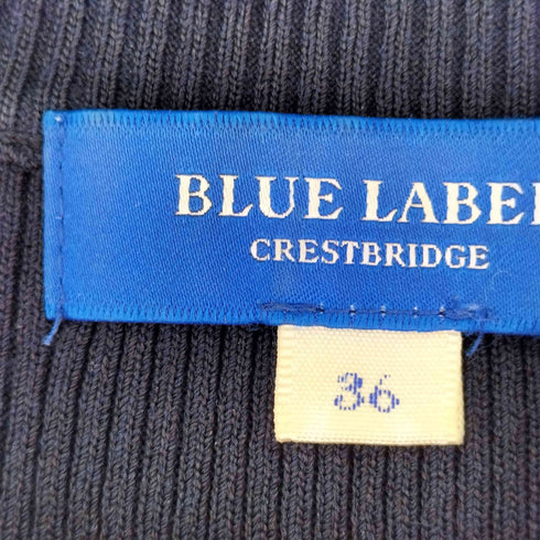 ブルーレーベルクレストブリッジ BLUE LABEL CRESTBRIDGE チェック切替 ノースリーブワンピース レディース 36
