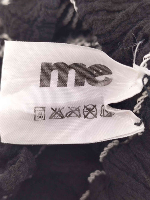 ミー イッセイミヤケ me ISSEY MIYAKE シワ加工 刺繍 エンブロイダリースカート レディース