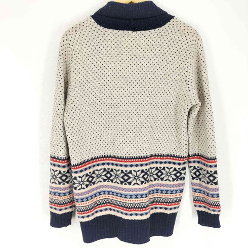ステューシーウィメン Stussy Women ノルディック柄ショールカラーダブルカーディガン レディース M