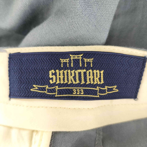 SHIKITARI リネンフレアスラックス domestic メンズ M