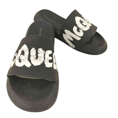 アレキサンダーマックイーン Alexander McQueen GRAFFITI RUBBER POOL SLIDE レディース EUR:36