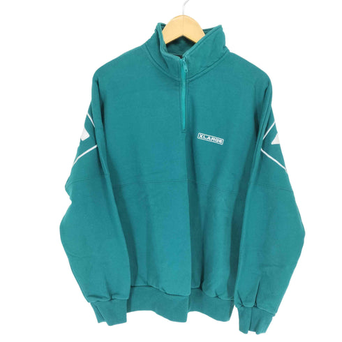 エクストララージ XLARGE ボックスロゴ刺繍ハーフジップスウェット メンズ M