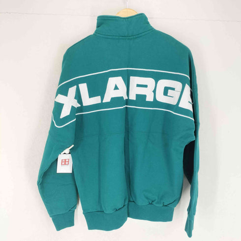 エクストララージ XLARGE ボックスロゴ刺繍ハーフジップスウェット メンズ M