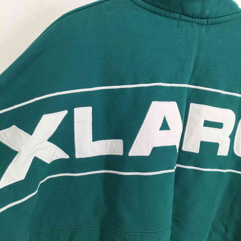 エクストララージ XLARGE ボックスロゴ刺繍ハーフジップスウェット メンズ M