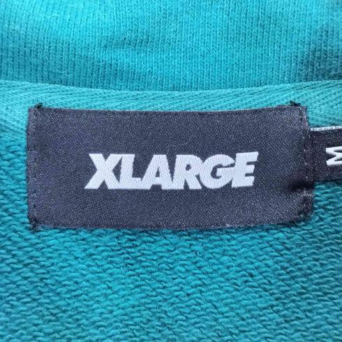エクストララージ XLARGE ボックスロゴ刺繍ハーフジップスウェット メンズ M