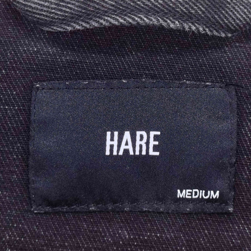 ハレ HARE ビッグサイズ ブラックデニムジャケット メンズ M