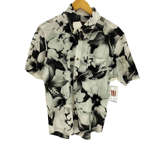MAJUN マジュン 琉球 総柄 花柄 S/S アロハ シャツ メンズ JPN:L