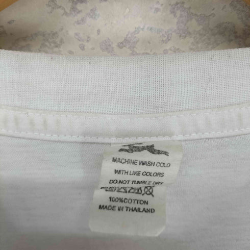 THE END OF MUSIC 袖裾シングル 両面プリントクルーネックアーティストTシャツ メンズ