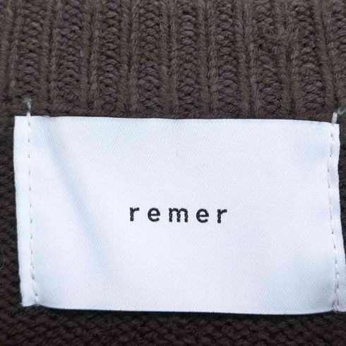 リメール remer インサイドアウトデザインクルーネックニット メンズ L