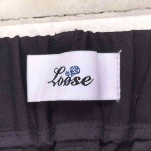 ルース Loose ドレープモード ワイドストレートフレアジップスラックス メンズ M