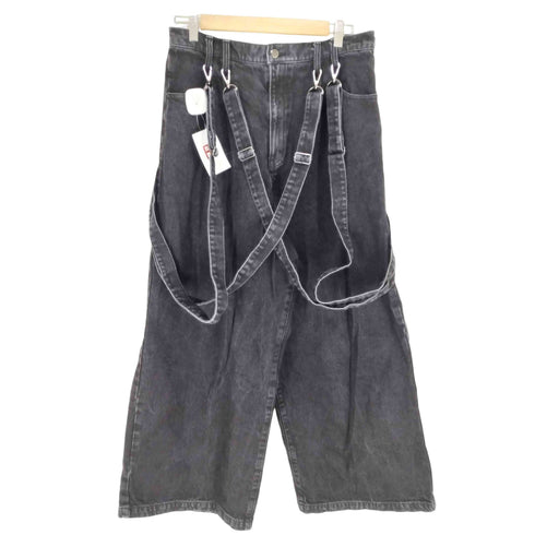 cussil クシル ルーズシルエットダブルサスペンダーワイドパンツ メンズ JPN:L