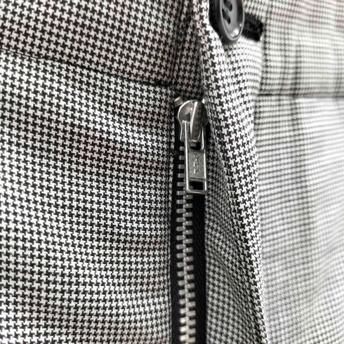 コムデギャルソン COMME des GARCONS 17SS 千鳥格子柄 ウールワイドパンツ メンズ JPN:S