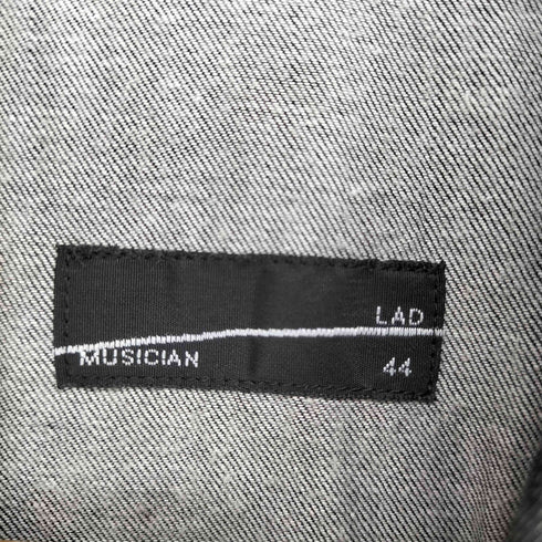 ラッドミュージシャン LAD MUSICIAN ビッグサイズシャンブレーシャツ メンズ 44