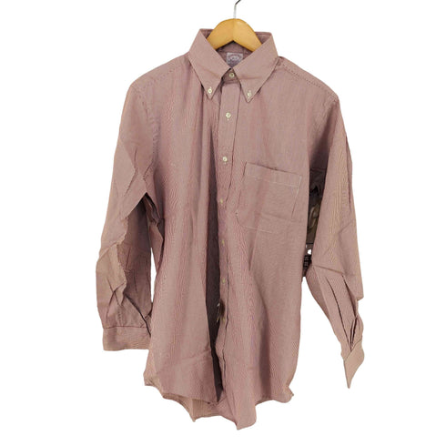 ブルックスブラザーズ BROOKS BROTHERS デッドストック USA製 makers ストライプ ボタンダウン L/S シャツ メンズ 15-2