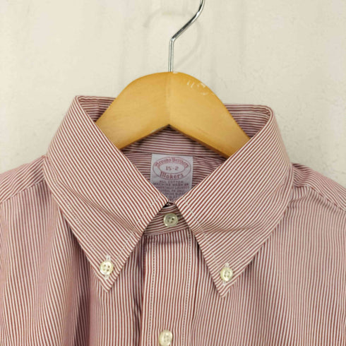 ブルックスブラザーズ BROOKS BROTHERS デッドストック USA製 makers ストライプ ボタンダウン L/S シャツ メンズ 15-2