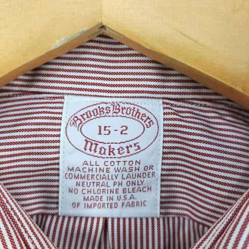 ブルックスブラザーズ BROOKS BROTHERS デッドストック USA製 makers ストライプ ボタンダウン L/S シャツ メンズ 15-2