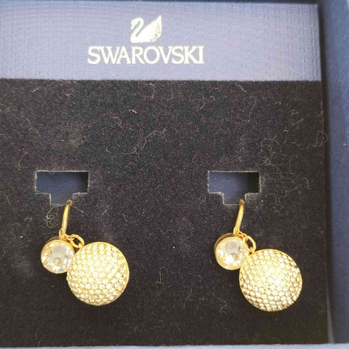 スワロフスキー SWAROVSKI ミラーボール FORWARD クリップイヤリング レディース