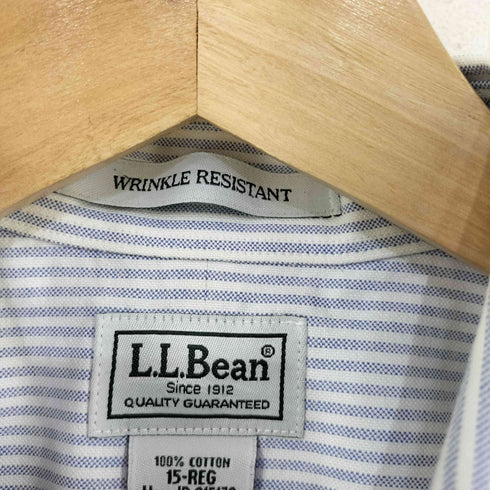 エルエルビーン L.L.Bean WRINKLE RESISTANT ストライプ ボタンダウン シャツ メンズ 15-REG