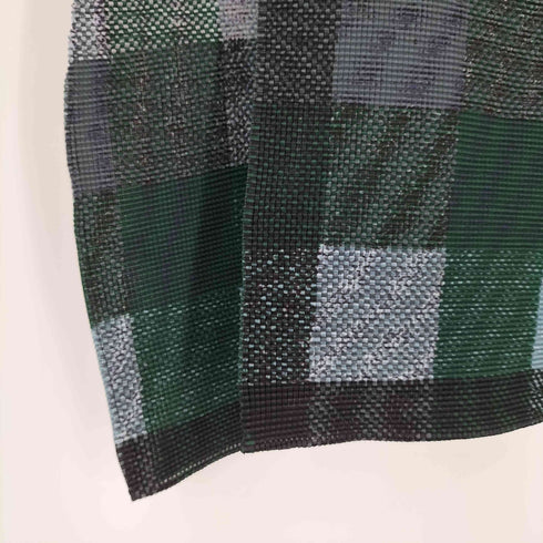 イッセイミヤケミー ISSEY MIYAKE me ボトルネック プリーツ チェック ロングスリーブTシャツ カットソー レディース