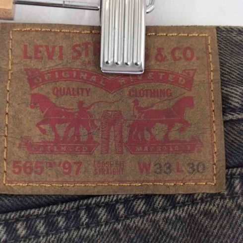 リーバイス Levis 565 LOOSE STRAIGHT FALLING ブラックデニムパンツ メンズ 33×30