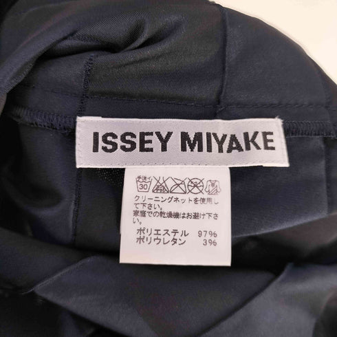 イッセイミヤケ ISSEY MIYAKE マルチプリーツ ボーダー ボートネック ワンピース レディース JPN:2
