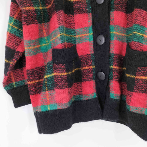 LAURA DANIELS チェック柄 アクリルカーディガン メンズ 2XL