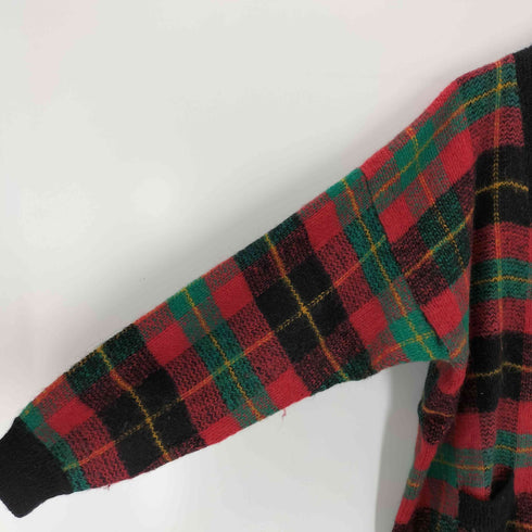 LAURA DANIELS チェック柄 アクリルカーディガン メンズ 2XL