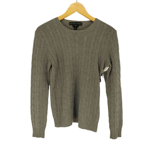 ラルフローレン RALPH LAUREN カシミヤケーブルニット レディース L