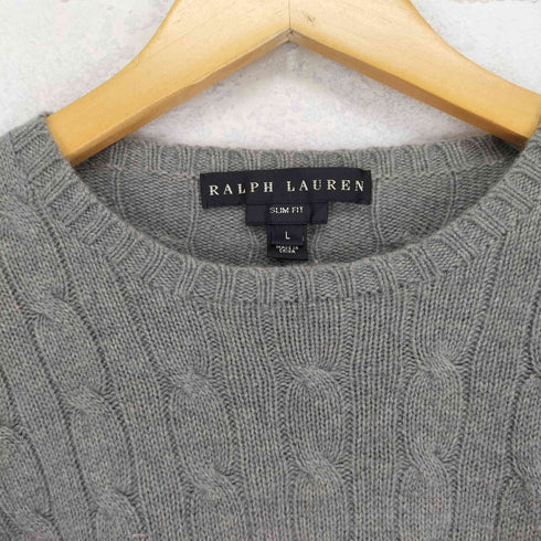 ラルフローレン RALPH LAUREN カシミヤケーブルニット レディース L