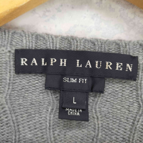ラルフローレン RALPH LAUREN カシミヤケーブルニット レディース L