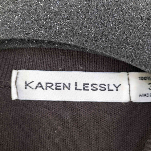 USA製 KAREN LESSLY ニットポロシャツ レディース 3XL
