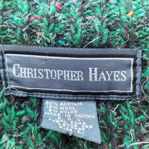 CHRISTOPHER HAYES アクリルクルーネックニット メンズ import:L