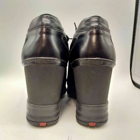 プラダ PRADA SPORT ウェッジソール レースアップ スニーカー レディース EUR:36