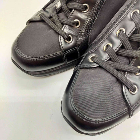 プラダ PRADA SPORT ウェッジソール レースアップ スニーカー レディース EUR:36