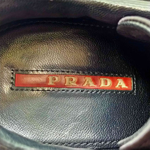プラダ PRADA SPORT ウェッジソール レースアップ スニーカー レディース EUR:36