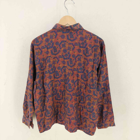 L/S 総柄シャツ レディース