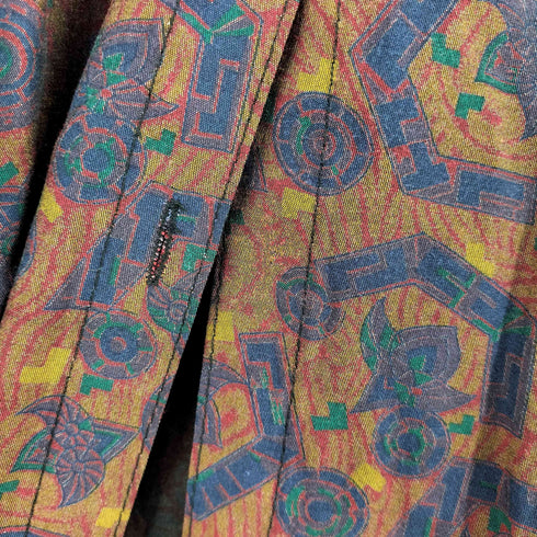 L/S 総柄シャツ レディース