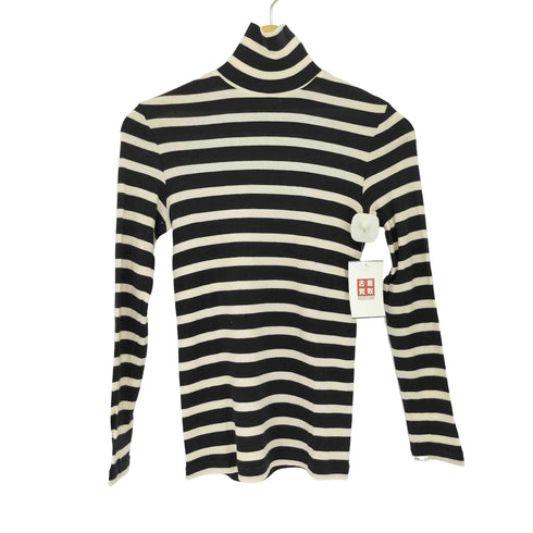 PUPULA ハイネックボーダーカットソー レディース 38