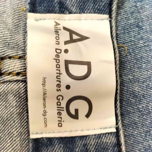 A.D.G ドッキングデザインデニムパンツ レディース