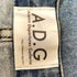 A.D.G ドッキングデザインデニムパンツ レディース