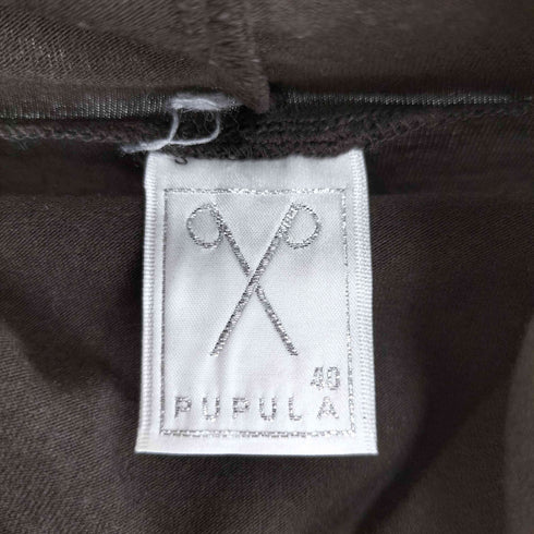 PUPULA ハイネックデザインカットソー レディース 40