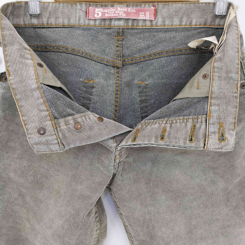 ザラ ZARA OLD Y2K USED加工 ローライズ ブーツカット コーデュロイ パンツ メンズ 32