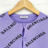 バレンシアガ BALENCIAGA 19SS オールオーバーロゴ リブカーディガン レディース M