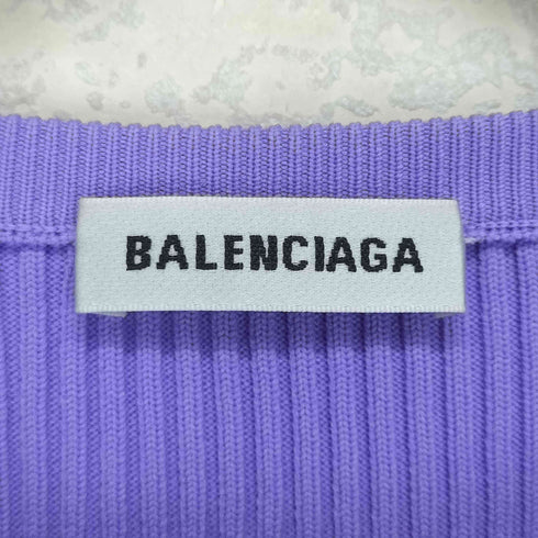 バレンシアガ BALENCIAGA 19SS オールオーバーロゴ リブカーディガン レディース M