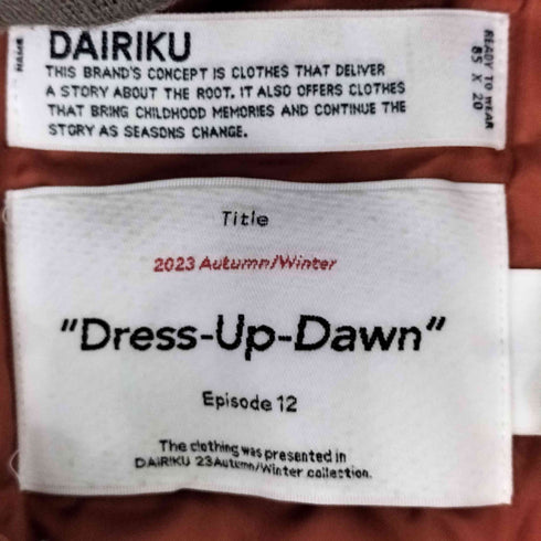 ダイリク DAIRIKU 23AW Terri Tiedye Flight Jacket メンズ JPN:M