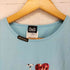 ディーアンドジードルチェアンドガッバーナ D&G DOLCE&GABBANA 90-00s I LOVE BOTULINUM スパンコールデザインボートネック 半袖Tシャツ カットソー Y2K レディース JPN:M